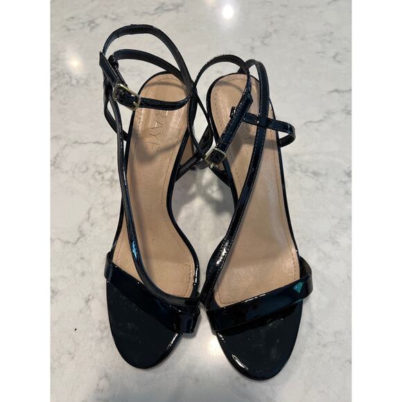 Raye Women’s Strappy Ankle Strap Open Toe‎ Party Block High Heels Size 6.5 Black - Picture 3 of 9